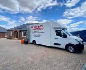 A car for removal at ASP Transport & Removals & Storage