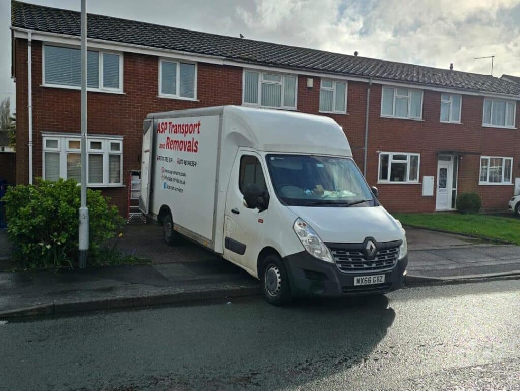 How do movers pack furniture in the truck before moving it