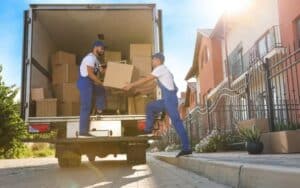 What is the maximum weight I can pack into a moving box?